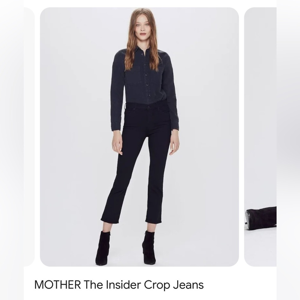 MOTHER The Insider Crop Jean. Lightly worn.